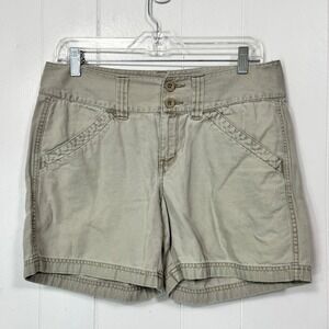The North Face Womens Shorts Size 10 Khaki Beige Casual Hiking Outdoors Neutral